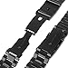 Beauty7 Black 16mm Stainless Steel Link Wrist Watch Band Bracelet Strap Replacement Fold Over Clasp