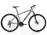 Moma - Bicicleta Montaña Mountainbike 29' BTT SHIMANO, aluminio, doble disco y suspensión, L (1,75-1,84m)