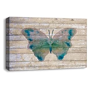 Canvas Wall Art Colorful Butterfly Painting Artwork...