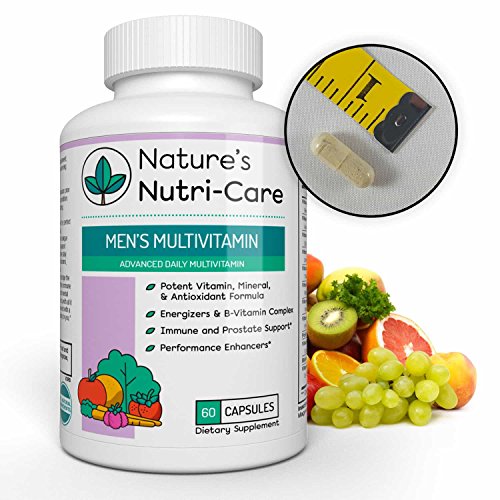 Nature s Nutri-Care Best Multivitamin for Men - 60 Capsules - Essential Vitamins, Antioxidants, and Minerals - Complete Male Support Blend, Immune Blend, and Energy Blend - Made in USA, 60