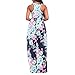 Perman Womens Dress, Summer Sleeveless Floor-Length Loose Plus Size Maxi Casual Beach Dress (XX-Large, Dark Blue)