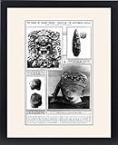 Framed Artwork of Lubaantun archaeology - mysterious Maya relics, 1924