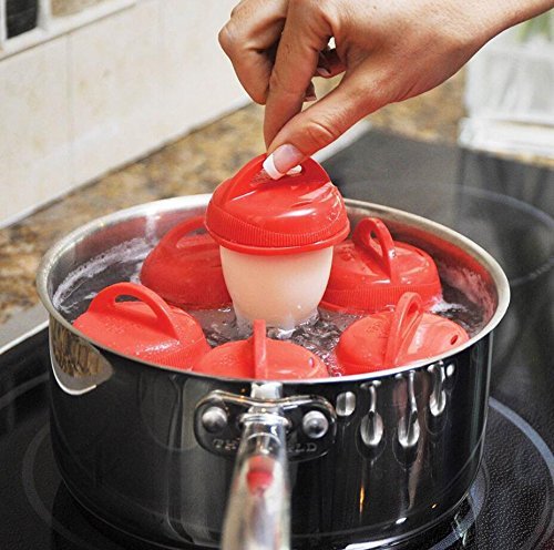 Egg Cooker Hard & Soft Maker AS SEEN ON TV, BPA Free, Non Stick Silicone, 6 PCS