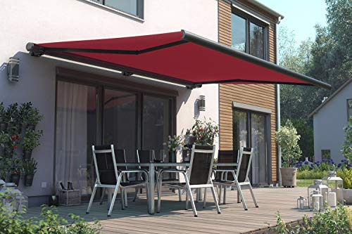 empasa elektrische Vollkassettenmarkise 'Profi' Kassettenmarkise Gelenkarmmarkise Markise Sonnenmarkise Sonnenschutz komplett vormontiert, viele Farben und Größen wählbar – Bild 3