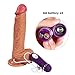 Vibrating Simulation Dicks Silicone-Dǐldo with 10 Frequency Vibration Mode Powerful Suction Cup for Hands-Free Play 8.43 inch