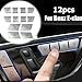 12Pcs Car Door Memory Seat Lock Unlock Adjust Switch Button Cover Trim Sticker for Mercedes Benz A B C E Class CLA C117 GLA X156 GLE GL GLS ML