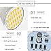 Jenyolon MR11 GU4 LED Bulb Light Lights Warm White DC/AC 12V, 3W, 30W Halogen Bulb Equivalent, 400 Lumens, 3000K, 120° Beam Angle, Kit, Landscape Bulb, LED Replacement,12 Pack