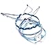 CHoppyWAVE Bracelets 3Pcs/Set Multi-Layer Women Rope Boho Beach Anklet Handmade Sea Wave Bracelet - Blue