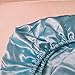 Blue Cloud Satin Fitted Crib Sheet - Fits Standard Crib Mattresses and Daybeds