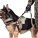 yisibo Tactical Dog Harness Military Working Dog Vest No-Pull Adjustable K9 Service Dog Training Vest with Handle,Camouflage,L