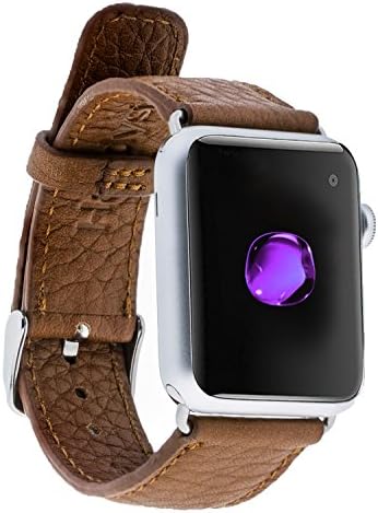 Hardiston Leather Band for Apple Watch | Floater Genuine Leather Replacement Strap for iWatch Series 3 / Series 2 / Series 1 / Edition/Sport 38mm (Tan)