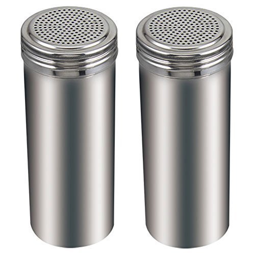 (pack of 2) 22 oz. stainless steel dredge salt / sugar …