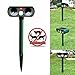 Animal Repellent Ultrasonic Outdoor Solar Power Pest Repeller Animal Repeller , Electronic Pest Animal Control with Motion Sensor Flashes for Raccoon Dogs Cats Deer Birds