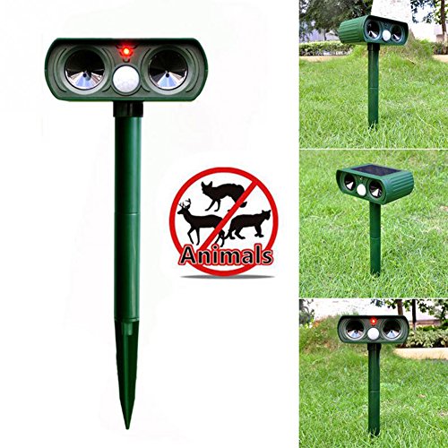 Animal Repellent Ultrasonic Outdoor Solar Power Pest Repeller Animal Repeller , Electronic Pest Animal Control with Motion Sensor Flashes for Raccoon Dogs Cats Deer Birds Animal Repellent Ultrasonic Outdoor Solar Power Pest Repeller Animal Repeller , Electronic Pest Animal Control with Motion Sensor Flashes for Raccoon Dogs Cats Deer Birds