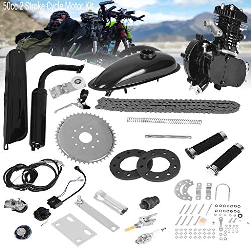 50cc 2 Stroke Cycle Motor Kit, Motorized Bike Kit, Petrol Gas Bicycle Engine Kit, Super Fuel-efficie