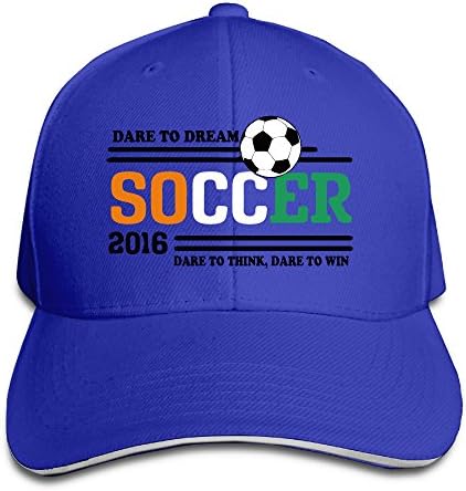 Adults Euro 2016 Soccer Ireland Adjustable Sandwich Peak Cap