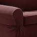 Zenna Home MAYTEX Pixel Ultra Soft Stretch 2 Piece Furniture Cover Sofa Slipcover, Wine