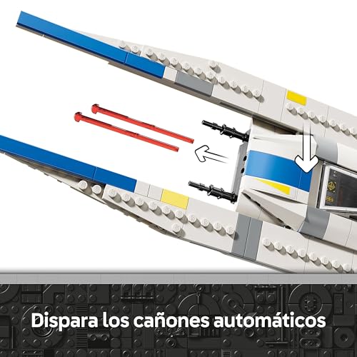 Star Wars 75399 Caza Estelar Rebelde ala-U - Maqueta de Nave de Juguete con ala Móvil, 3 Minifiguras (Inc. Cassian Andor) y Figura de Droide K-2SO - Regalo para Niños de 8+ Años y Fans de Andor