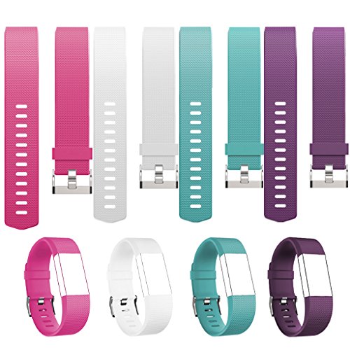 Accessory for 2016 Fitbit Charge 2, Replacement Band for Fitbit Charge 2, Pack of 4