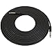 GLS Audio 20 Foot Guitar Instrument Cable Slim-Grip Series - 1/4 Inch TS to 1/4 Inch TS Black Rubber Molded Patch Cable - 20 Feet Pro Cord - Single