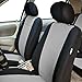 FH Group FB083115 Neoprene Seat Covers (Gray) Full Set with Gift – Universal Fit for Cars Trucks and SUVs