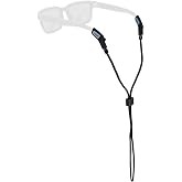 Chums 3MM Ripcord Rope Sunglasses Retainer &amp; Glasses Neck Strap | Made in the USA, Interchangeable Ends to Fit Most Sunglass Frames, Adjustable Fit Nylon Rope Cord Eyewear Retainer