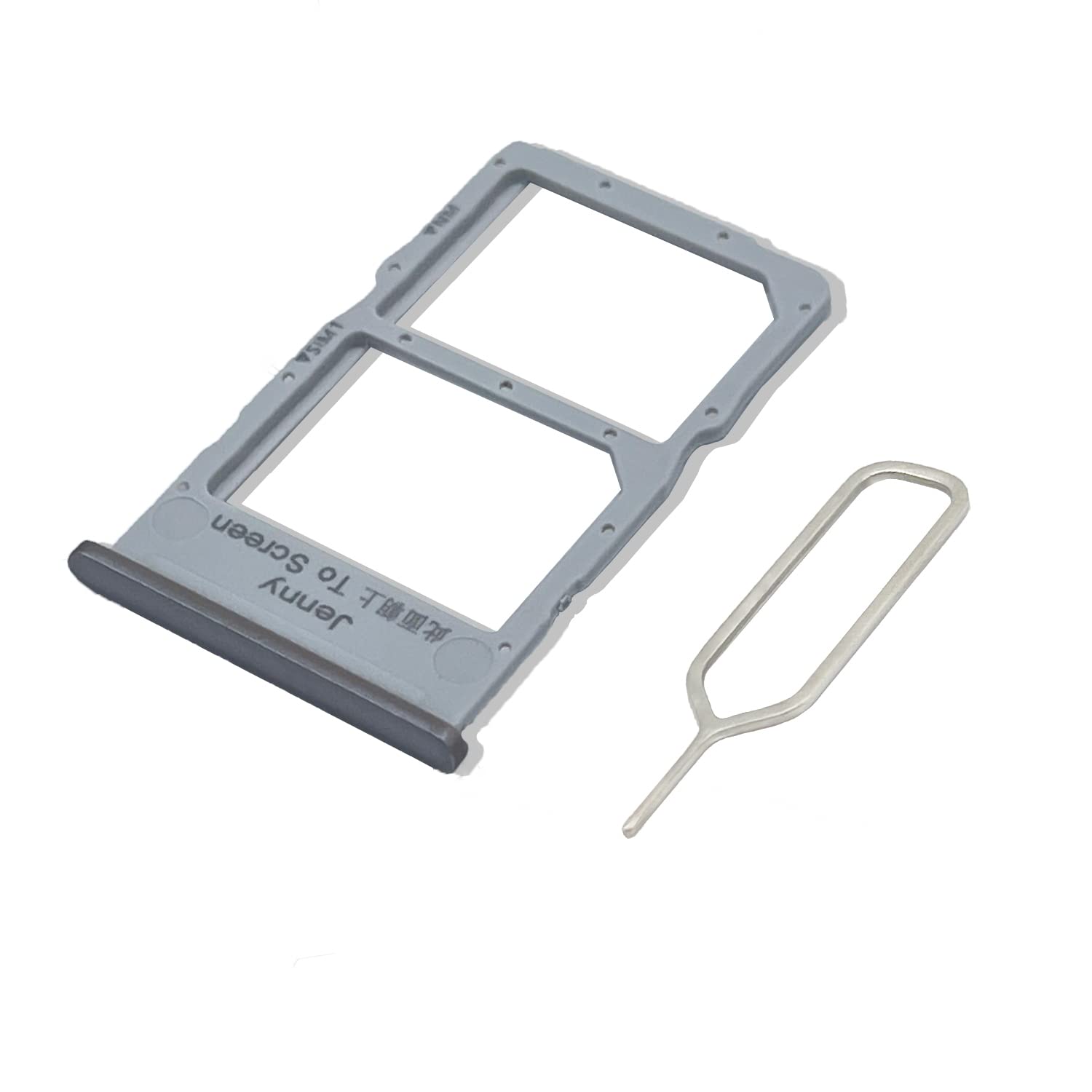 Eonpam Original DUAL SIM Card Slot Tray Holder Replacement for (Huawei P40 Lite) Incl SIM Pin (Light Pink/Blue)