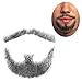 ExGizmo Fake Man Mustache Word Simulation Of real Human Hair Makeup Facial Hair Wig (Goatee only)
