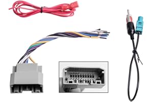 RDBS Car Stereo Wiring Harness Fit for 2006-2016 Dodge, 2008-2016 Jeep, 2004-2016 Chrysler Modles Radio Wire with Antenna Adapter Connector