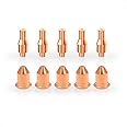 Electrode 56576 Nozzle 56811 Tips 0.035'' 0.9mm for Harbor Freight Titanium 45 Cutter IPT-45Plasma Cutting torch 45Amps 10pcs