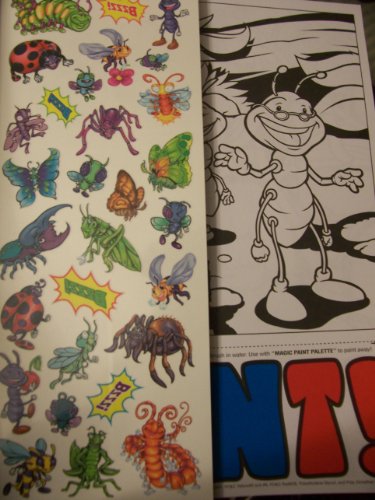 Savvi Magic Paint Posters with over 50 Bonus Tattoos ~ Bugs (8.5" x 11")