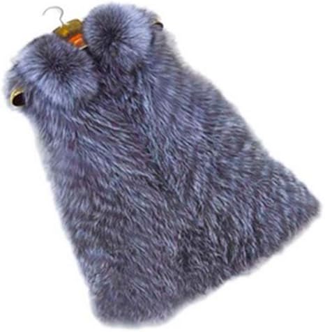 Saoirse Chaleco cálido de invierno para mujer, de piel de zorro, color