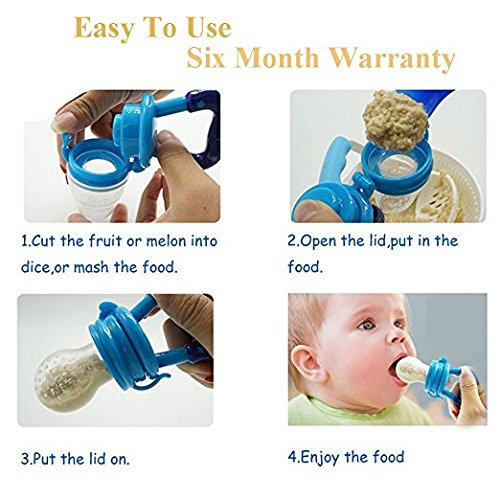 Baby Fruit Feeder Pacifier 3 Pack Fresh Food Feeder Baby