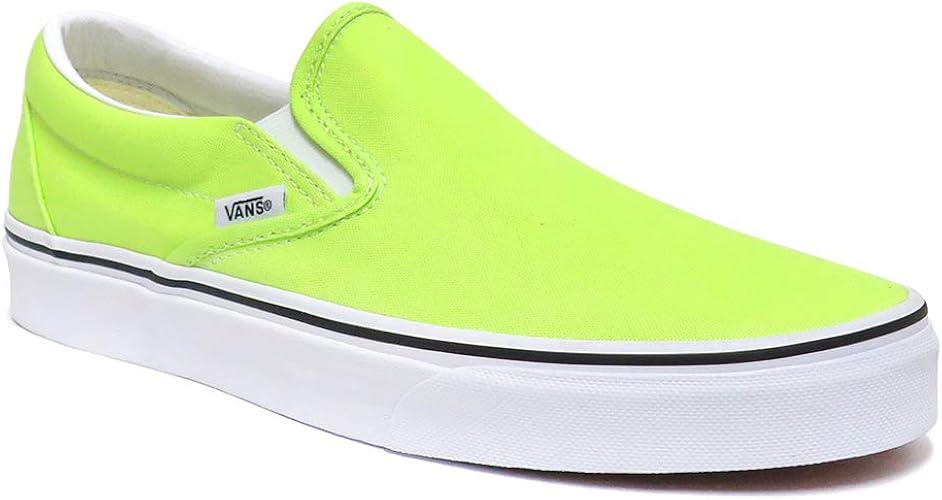 Amazon バンズ Shoes シューズ スニーカー Classic Slip On 黄緑 白 Sharp Green White Us規格 スケートボード スケボー Skateboard 26 5cm Vans バンズ シューズ バッグ