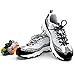 Aupek [2 Pair Pack] Reflective Rope Laces, Athletic Black And White Bright Round Shoelaces High Visibility Shoestrings, Fit for Trekking Shoes Sneakers Basketball Shoes (45 inches/114 cm)