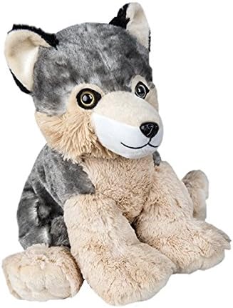 Teddy Mountain Timber The Wolf (16" Plush) w/Heart Shaped Voice Recorder (No-Sew DIY Build-a-Plush Kit) ?