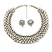 Charm.L Grace Classic Refinement Crystal Wild Collar Fashion Necklace