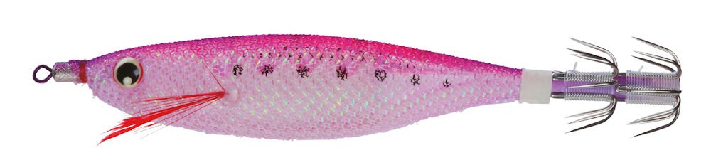Yo-Zuri Ultra Bait Cloth Squid Jig 95mm 8.9g Lure - Luminous Cloth - Luminous Purple Pink - LPUP
