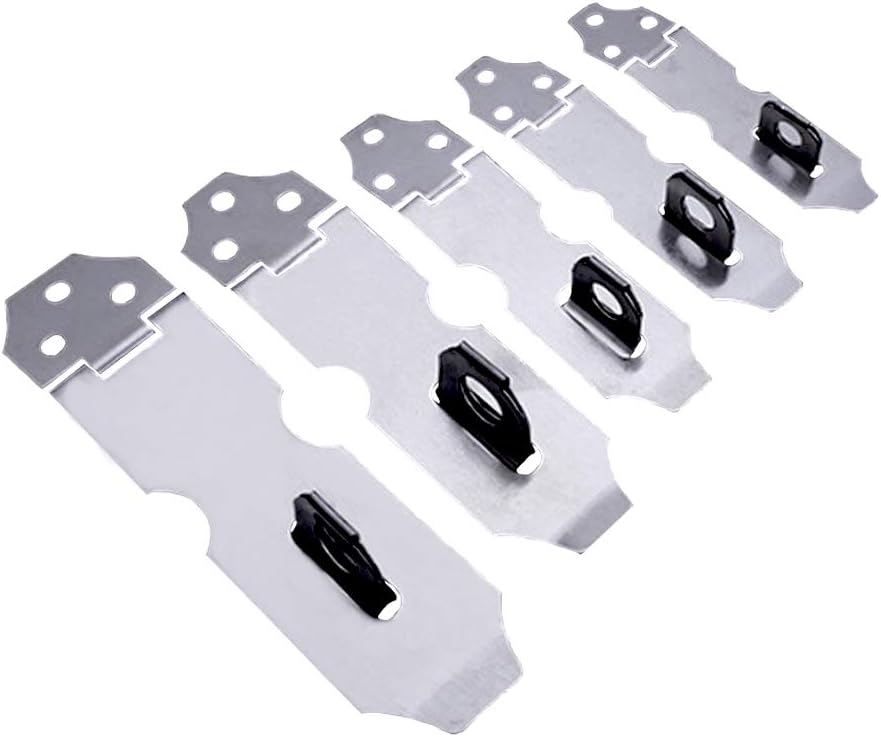 YOUNTHYE 6Sets Stainless Steel Hasp And Staple Heavy Duty Shed Door - View #5