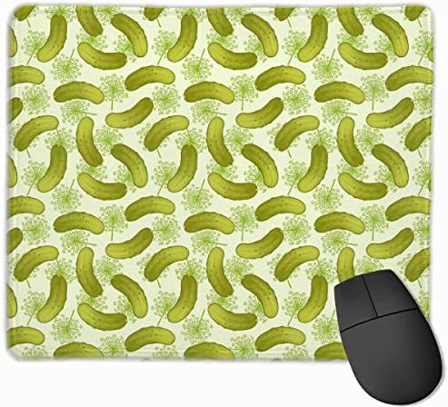 J5E7JYTE Dill Pickles Mouse Pad, Premium Rectangle Gaming Mouse Pad with Non-Slip Rubber Base