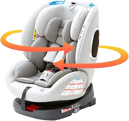 Amazon アイリスプラザ Isofix固定 チャイルドシート 回転式 新生児から ジュニアシート ベビーシート 乗り降りらくらく Ece R44合格 1年保証 グレー 0か月 1年保証 ベビー マタニティ ベビー マタニティ 通販