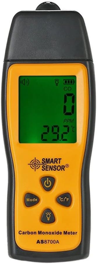 AS8700A Kohlenmonoxid Messgert intelligenter Sensor CO Messgert 1000 ppm CO Analysator digitaler CO Leck Detektor handlicher Kohlenmonoxid Detektor