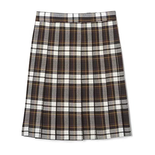 French Toast Girls Plus Size' Plaid Pleated Skirt, Brown, 16.5