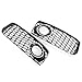 Honeycomb Hex Mesh Front Fog Light Grilles 1 Pair Fit For 2008-2012 Audi A5 S-Line S5 B8 RS5