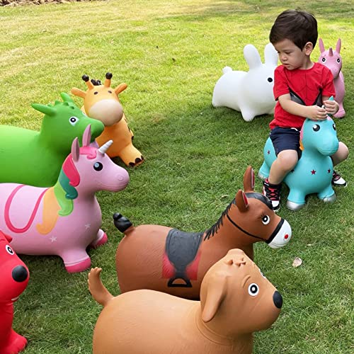 HotMax Bouncy Horse, Inflatable Bouncing Animals Hopper for Toddlers or