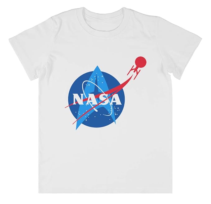 maglietta nasa bianca