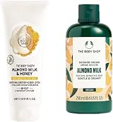 The Body Shop Almond Milk Honey 4 Piece Body Care Gift Set Lotion Shower Gel view 2