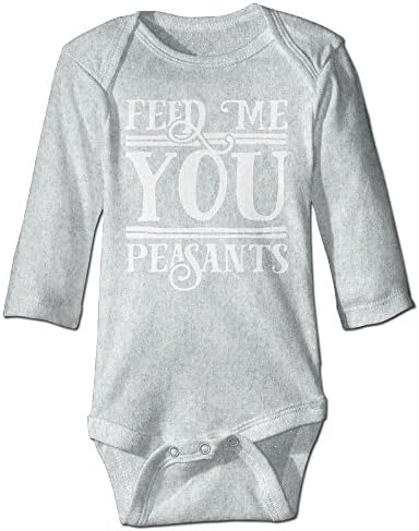 Midbeauty Feed Me You Peasants Newborn Cotton Jumpsuit Romper Bodysuit Onesies Infant Boy Girl Clothes