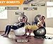 MANTRA SPORTS Heavy-Duty Exercise Ball Chair for Office Desk, Yoga Ball Chair Stability Ball with Base for Home Gym, Active Sitting Workout Ball Seat for Balance, Fitness, Birthing, Pregnancy & Labor