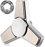 Metal Fidget Spinner Toy Prime - Quiet Tri Figit Spinner - Quality R188 High Speed Bearings – Cool Fidget Spinner Prime - Stress Relief ADHD Fidget Toys - Silver Nomad Pro Q1 Hand Spinner